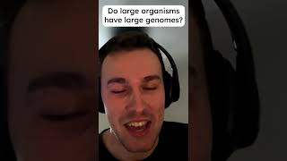 Do large organisms have large genomes?