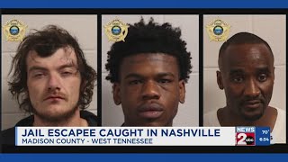 Jail escapee captured in Nashville