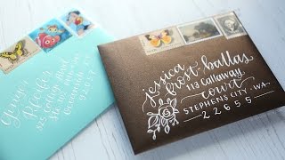 Addressing Envelopes with Pointed Pen Calligraphy Addressing Envelopes with Pointed Pen Calligraphy