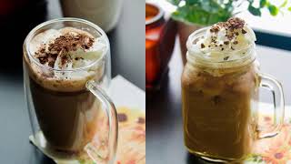 How to make Nutella Latte/ Chocolate Hazelnut Latte | Iced Hazelnut Latte | Fall Drinks
