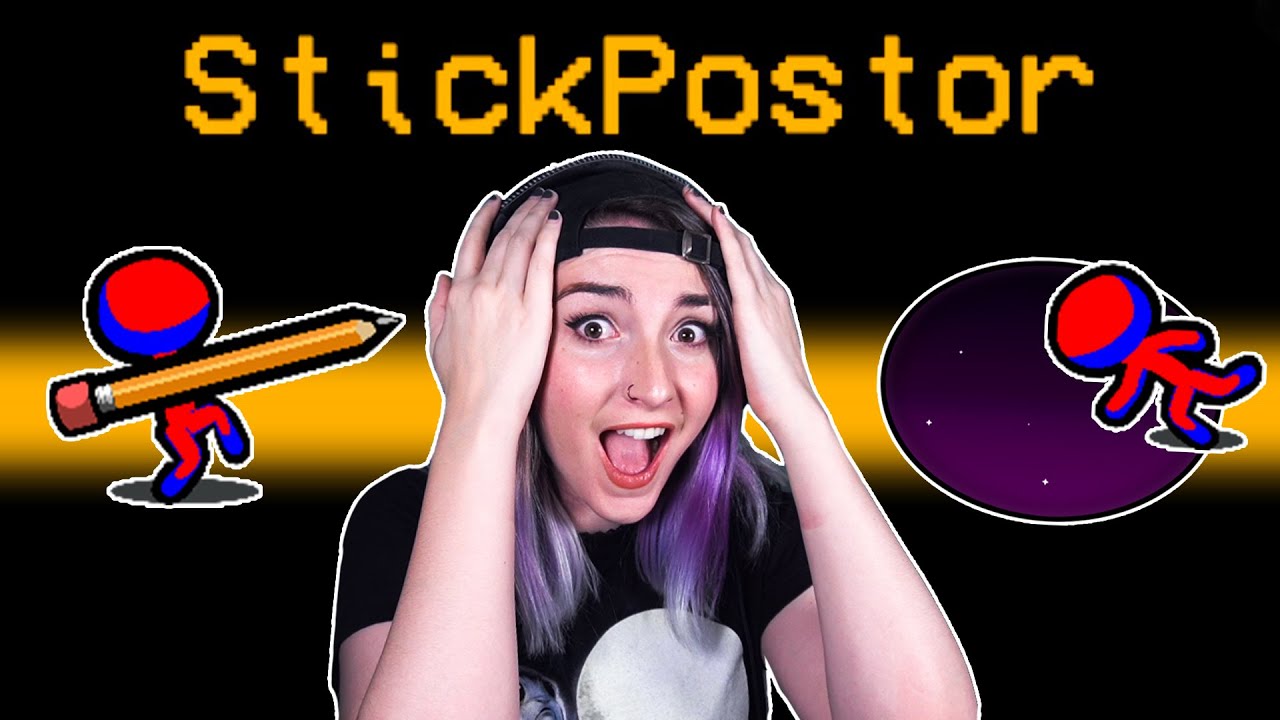 I ERASE crewmates as a STICKMAN [Among Us]