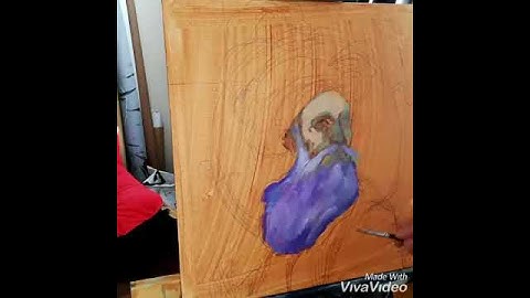 Painting Portrait time lapse, acrylic on canvas.