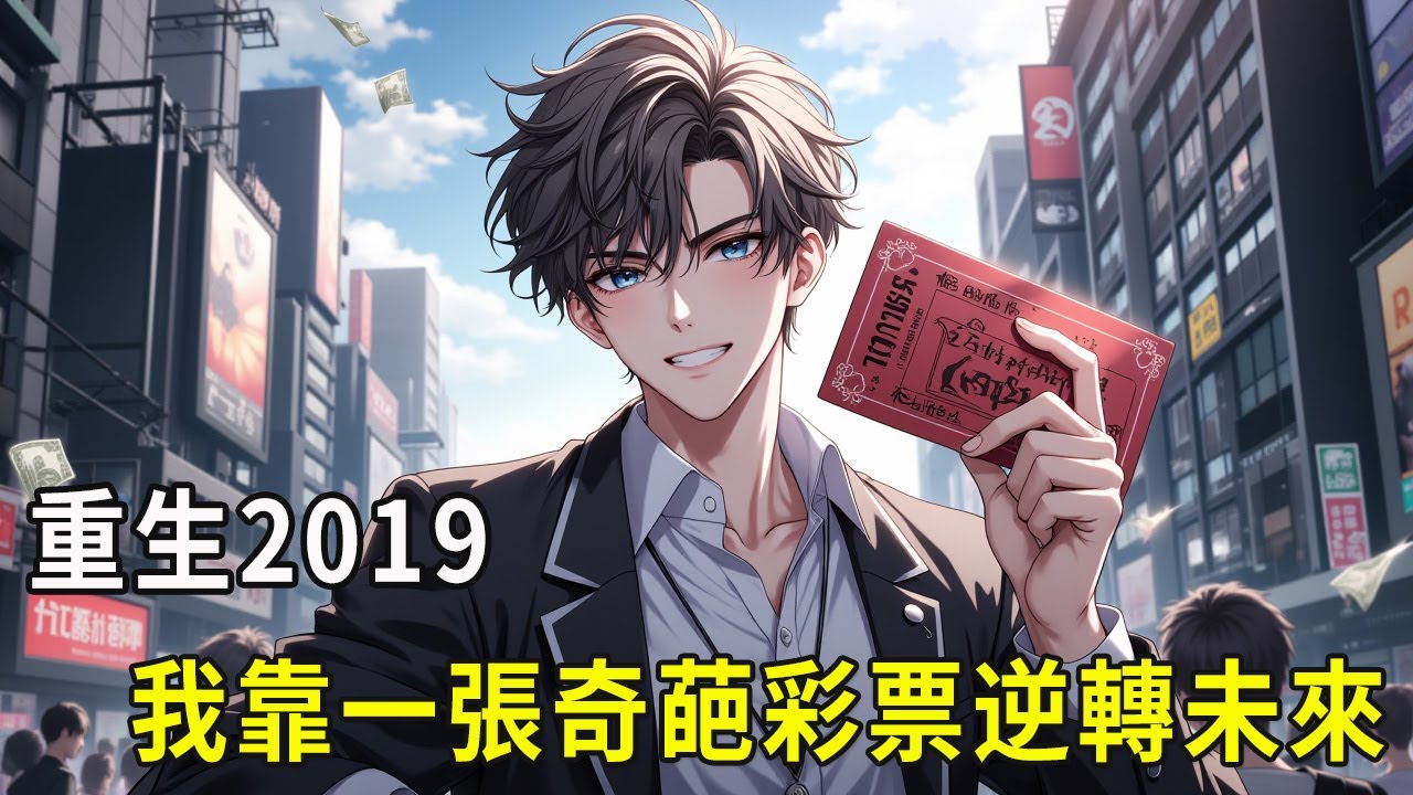 《重生，我靠一张奇葩彩票逆转未来》陈峰意外重生回到了2019年的劳动节，面对即将到来的无数个风口，重活一世的他打算不再平庸下去！#漫画 #漫画解说 #動漫 #ai漫画 #二次元 #重生