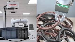 Random Bin Picking con cobot Doosan Robotics e Solomon 3D Vision System