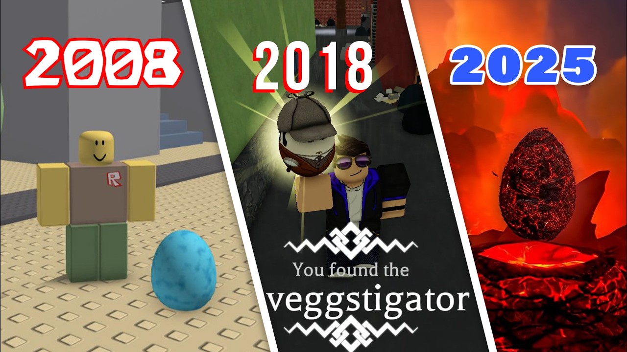 Evolution Of Roblox Egg Hunts 2008 2025 YouTube 