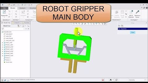 Main Body of Robot Gripper in Cre o
