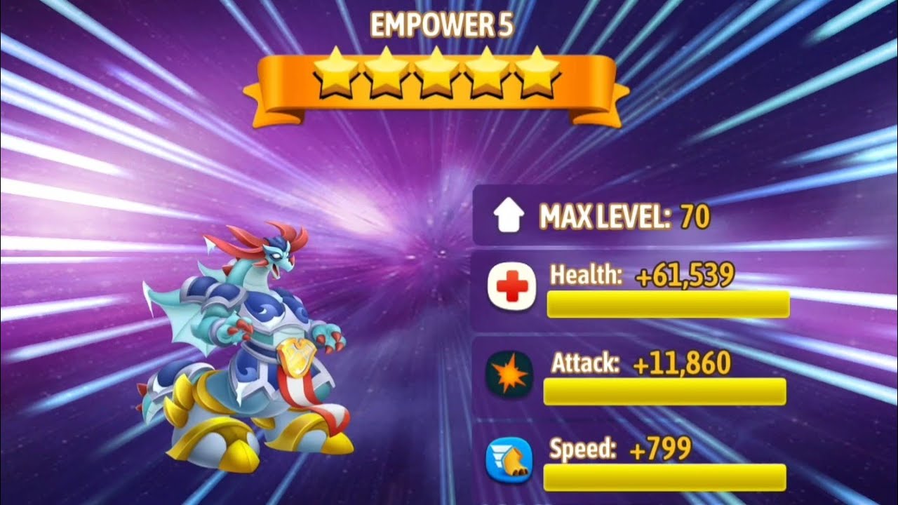 EMPOWER CRYO ARMORED DRAGON TO 5 STARS ! BEST DRAGON 