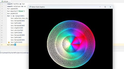 Create amazing Geomatric Pattern Design using Python Turtle 👆 watch now @codingwithnoman #python