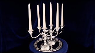 Серебряные подсвечники S. Kirk & Son Sterling Candle Holder for 3 Candles