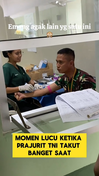 momen lucu ketika prajurit TNI takut disuntik bikin ngakak ‼️ #ngakak #lucu #tni #abdinegara #kocak