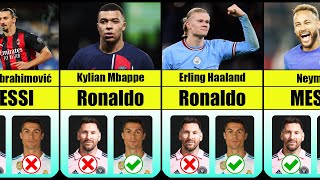 Ronaldo or Messi ? Famous Footballers Who CHOOSE ?!