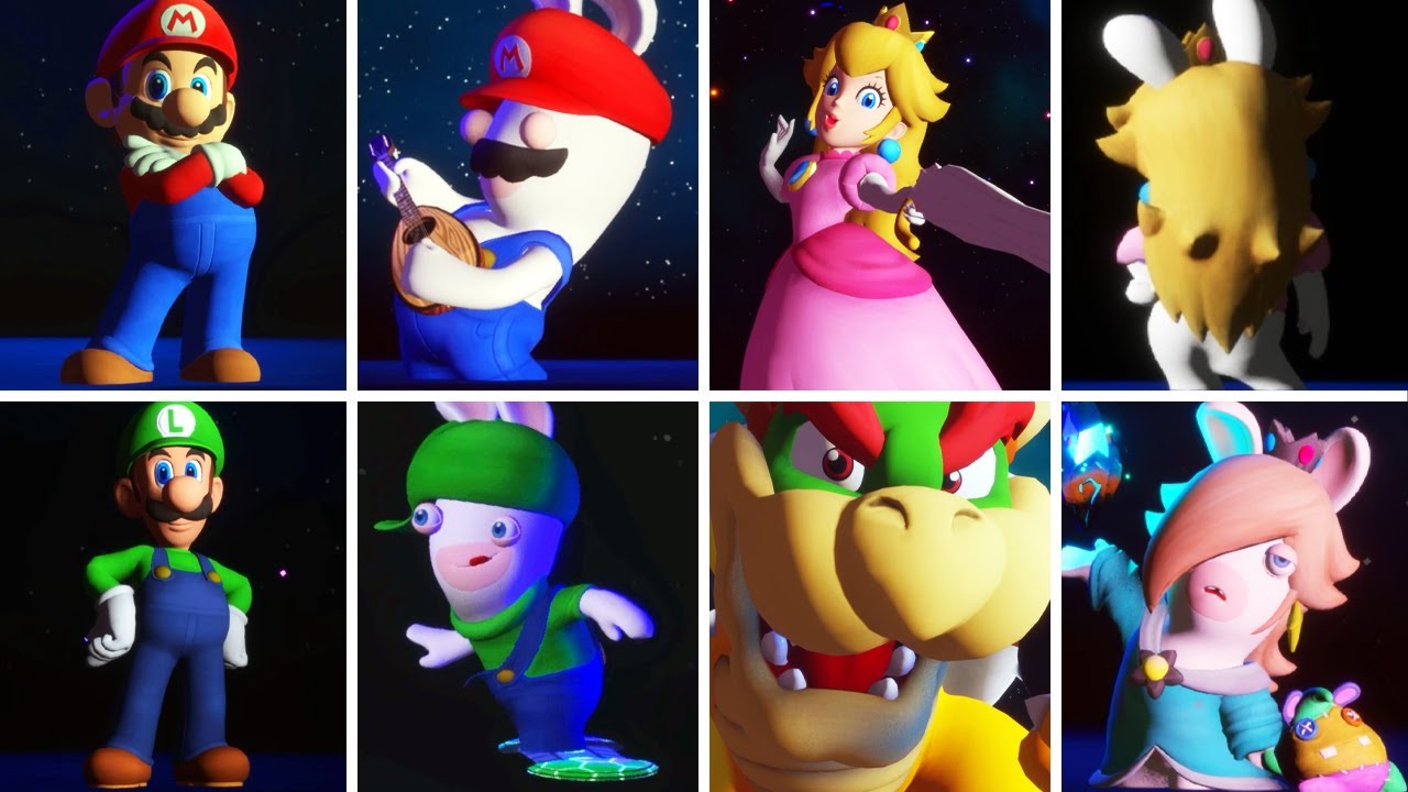 MARIO + RABBIDS SPARKS OF HOPE - ALL VICTORY ANIMATIONS