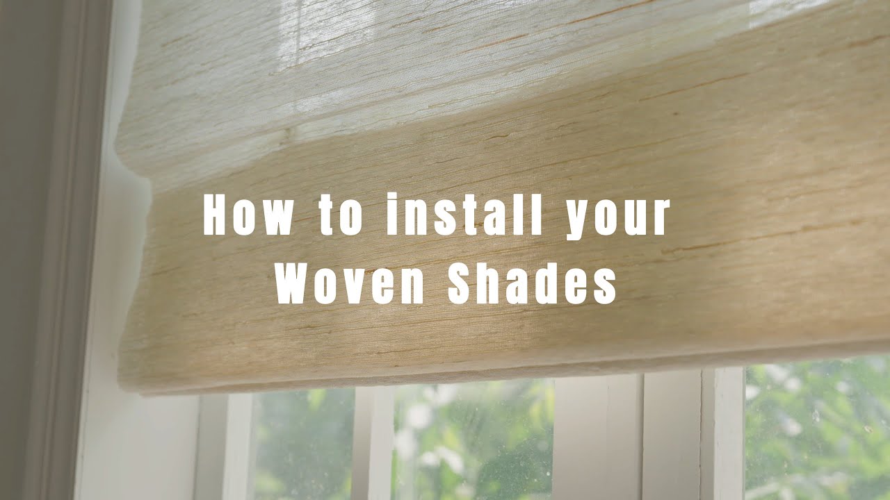How to Install Your Woven Shades - YouTube