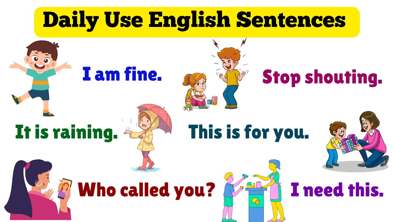 Easy English Sentences for Kids | Daily English Speaking Practice | Learn English #englishpractice