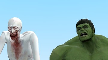 HULK VS SCP-096:CB!! Garrys Mod Sandbox