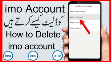 How to permanently delete your imo account | imo account delete kaise kare