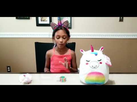 Justice review! Unicorn Squishmallow and Slap Bracelets! - YouTube