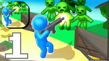 Zombie Apocalypse - Gameplay Walkthrough Part 1 tower defense type game Android,iOS