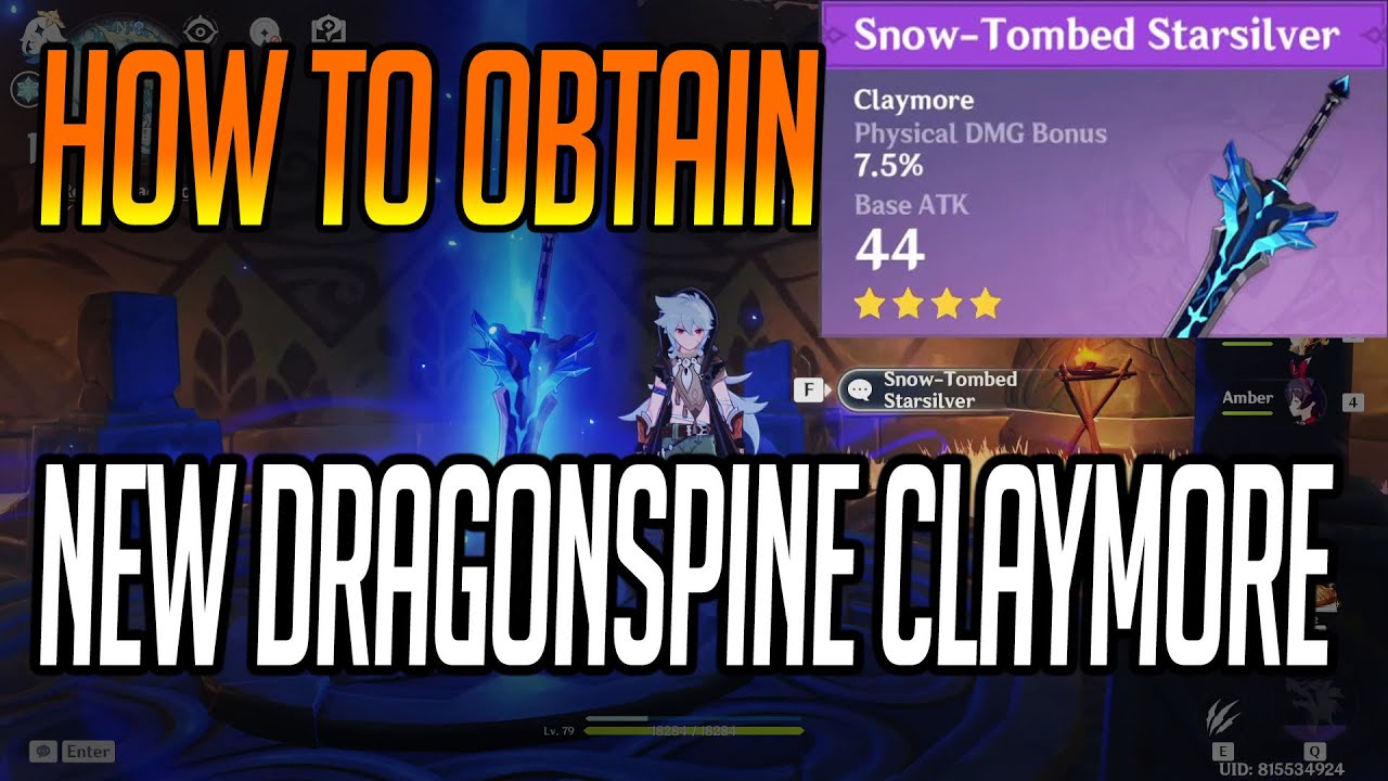 How To Obtain The New Dragonspine Claymore Youtube