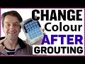 Changing The Grout Colour After Grouting On A Mosaic