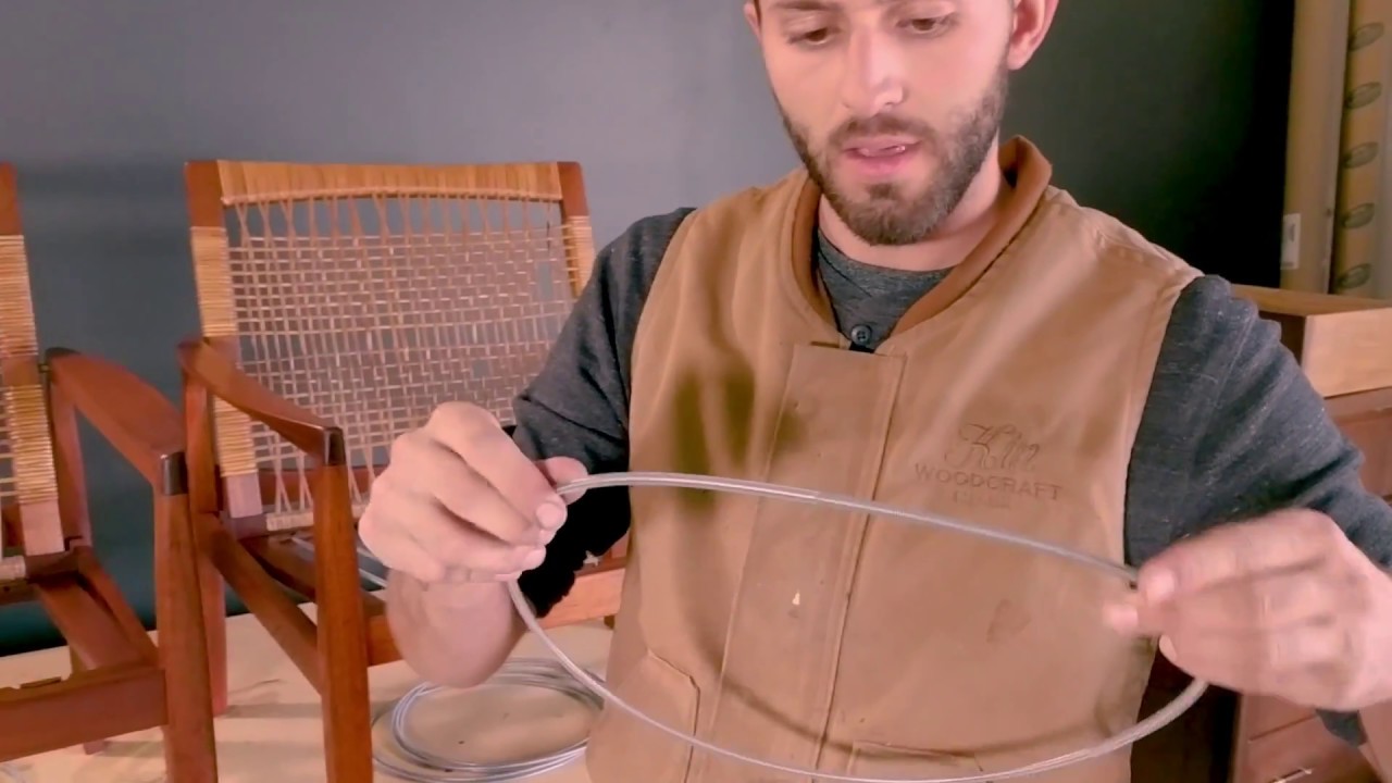 How To Webbing on Selig Mid Century Modern Chairs Evans Clips 