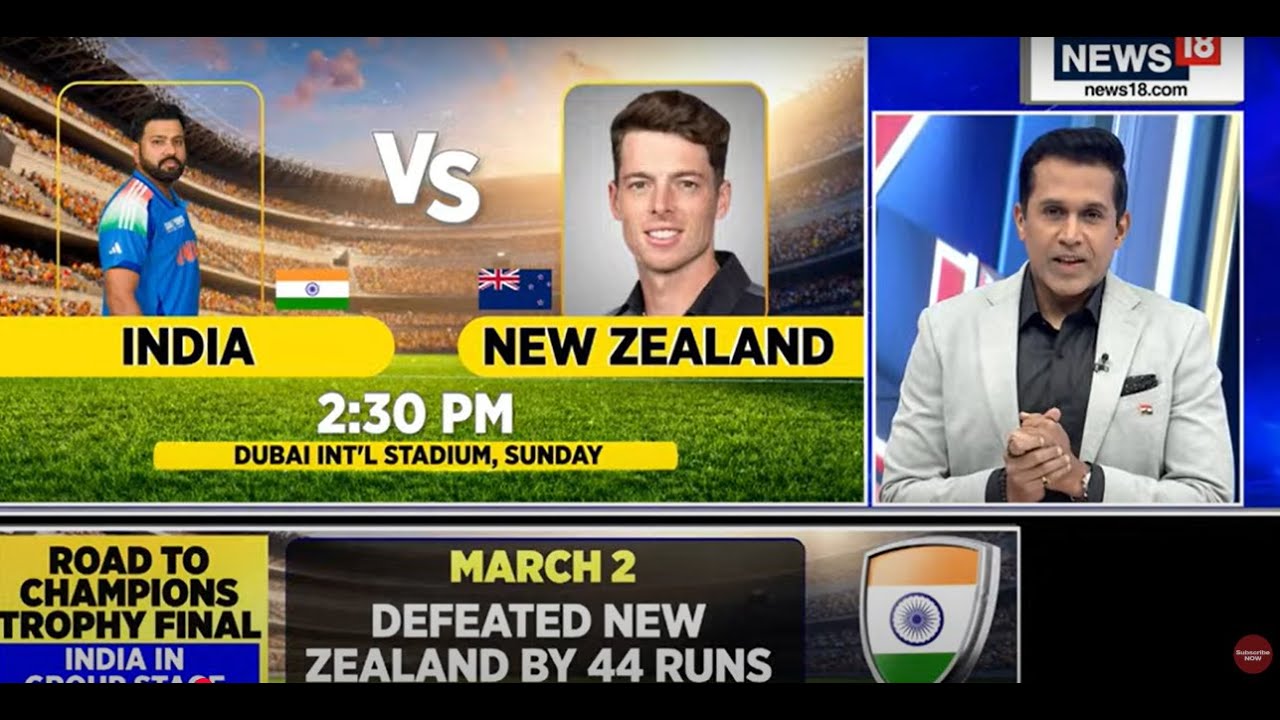 🔴IND vs NZ Champions Trophy 2025 Final Live: Can India Beat New Zealand ...