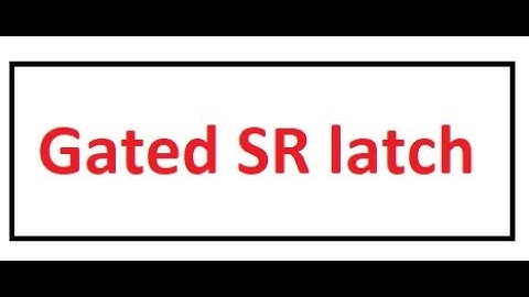 Gated SR latch of cs302