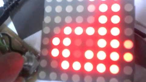 [NURDspace] Starfield effect as background to a letter on a AS1107 driven LED matrix