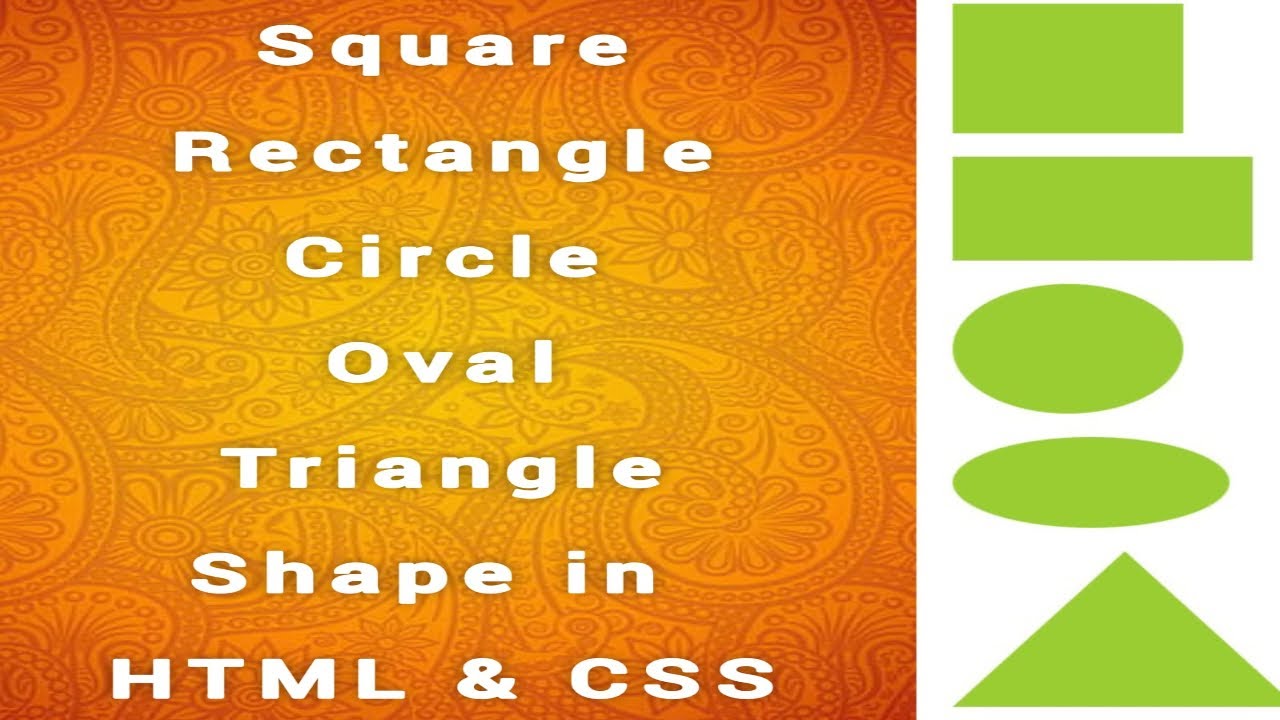 Create Basic Shapes in HTML & CSS | Tamil Web Development | Square ...