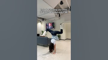 Whoever can do a handstand, try this and tag me!! 😆💗 #fypシ゚  #gymnast #challenge #travel #viral