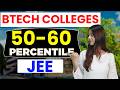 Top Private Engineering Colleges for 50-60 Percentile JEE Mains🔥 | Scholarships | Low JEE Percentile