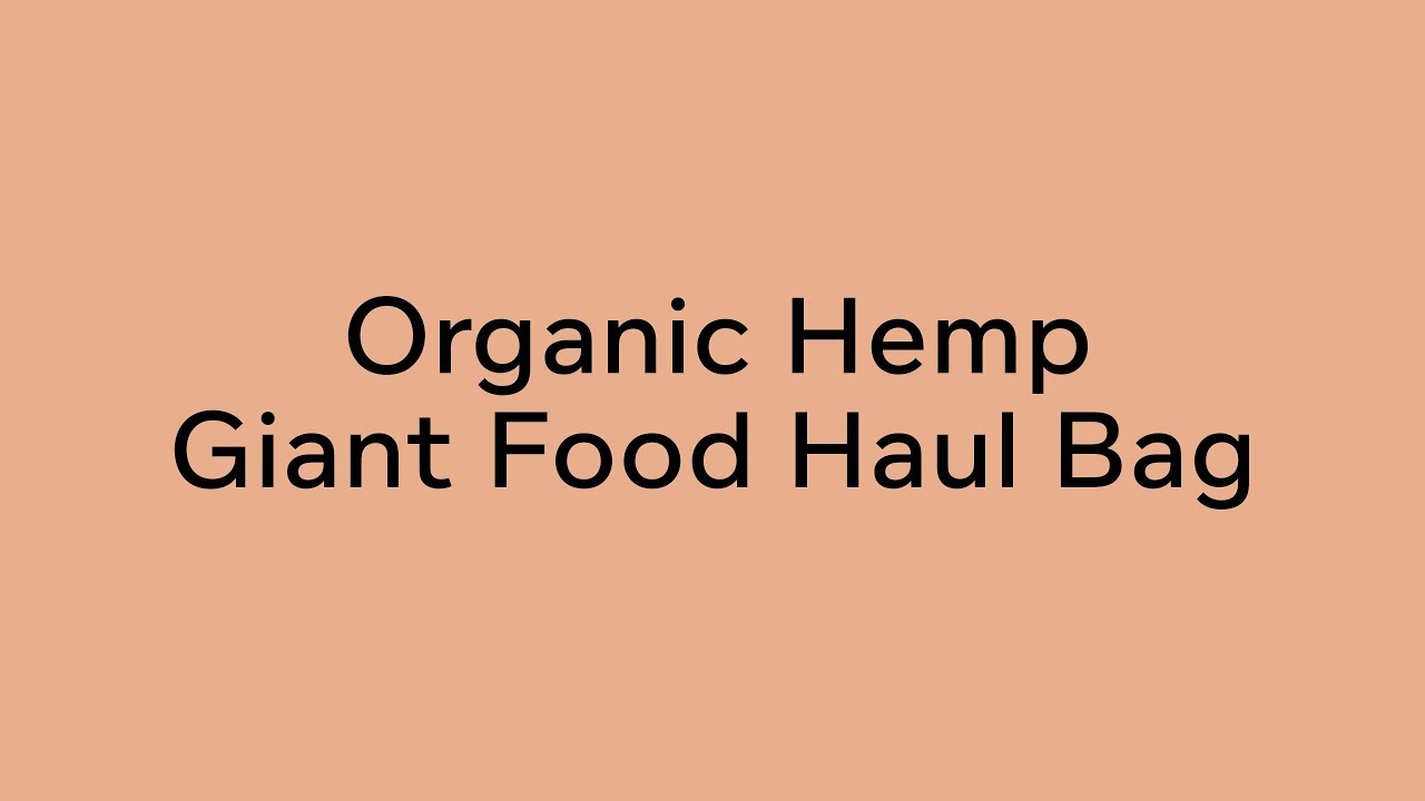 Organic Hemp Giant Food Haul Bag by Rawganique