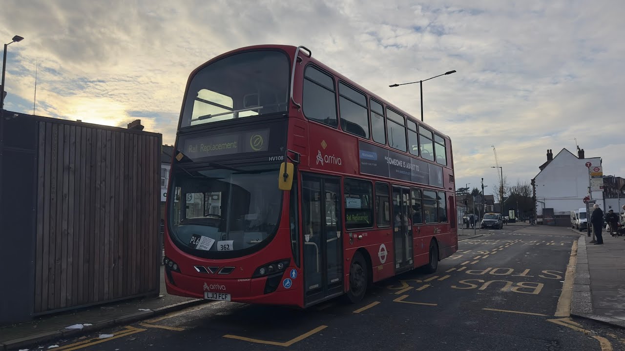 NICE REVS | Rail Replacement PL-6 Journey Volvo B5LH Wright Eclipse Gemini 2 HV108 (LJ13 FCF) Arriva