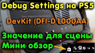 Debug Settings на PS5. Мини обзор DevKit и его значение для сцены. (DFI-D1000AA)