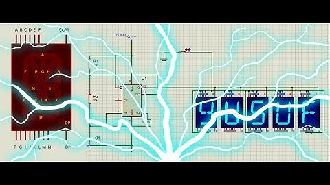 14 Segment Display Usage With ne555 (PROTEUS)