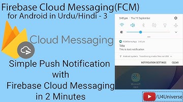 Android Firebase Messaging-3| Android Push Notification with Firebase Cloud Messaging in 2 Minutes