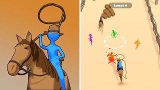 Cowboy and Lasso 🤠🐴🐎 All Levels Gameplay iOS - Django screenshot 1