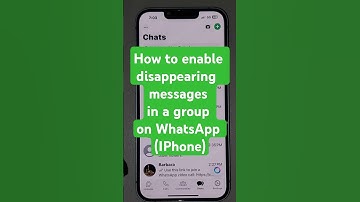 How to enable disappearing  messages in a group on WhatsApp (IPhone) #whatsappmessaging