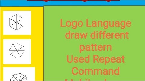 how to create pattern Logo language used repeat command mobile phone