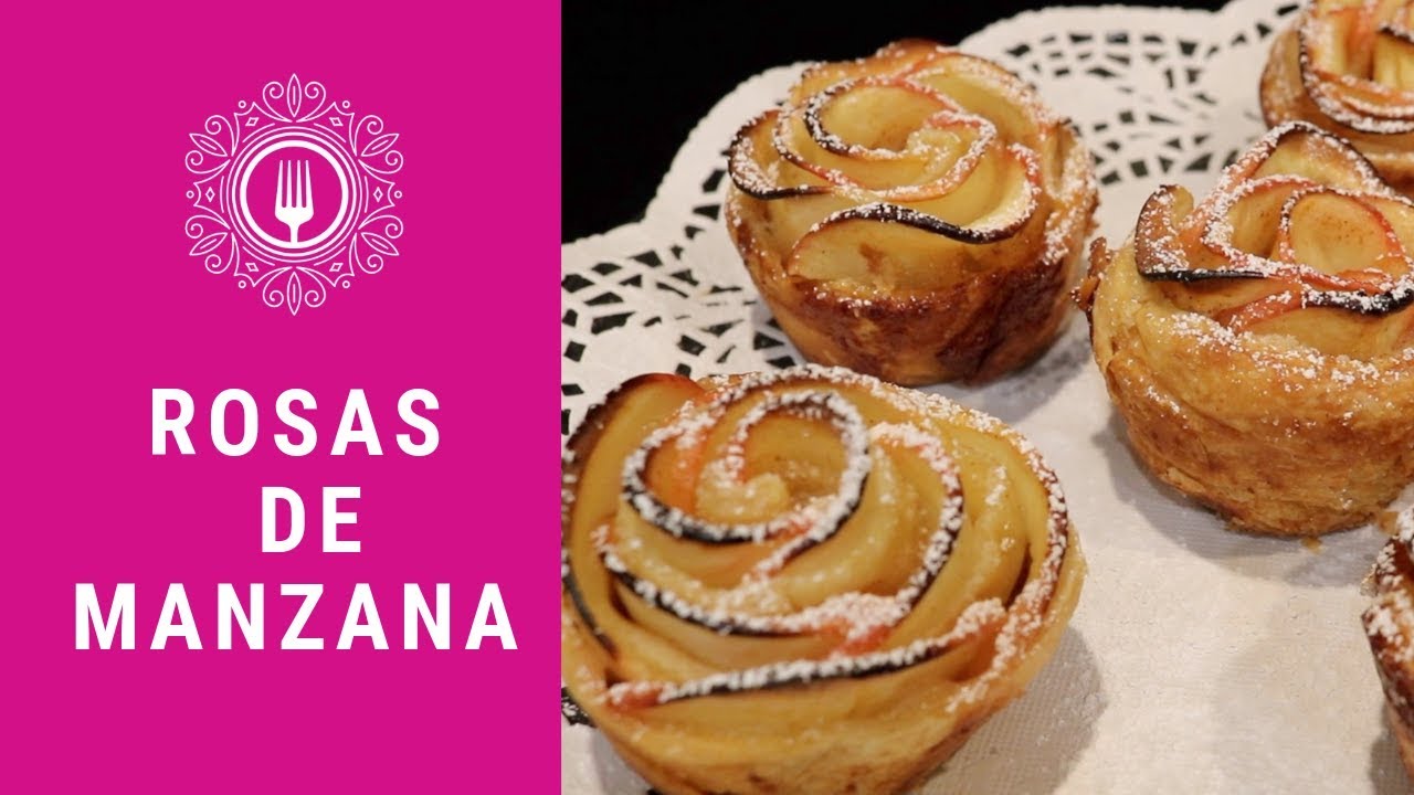 Receta Pay de Manzana / Postre de Manzana en Forma de Rosa