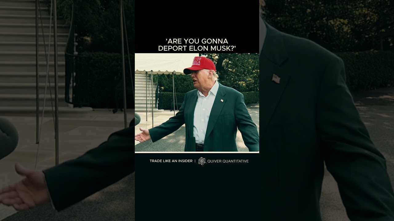 Reports asks Trump if he's going to deport Elon Musk