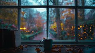 Rain Sounds For Sleeping Coffee Shop🌧️ Background Instrumental to Relax, Study, Work