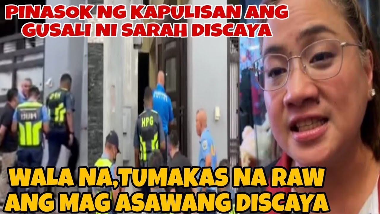 WALA NA,TUMAKAS NA SINA SARAH DISCAYA AT CURLEE DISCAYA! DI NA NAABUTAN NG MGA PULIS