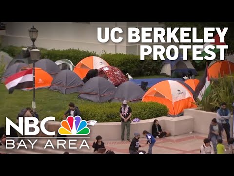 Pro-Palestinian demonstration at UC Berkeley continues to grow