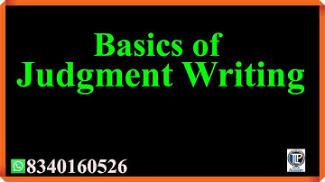 Basics of Judgment Writing #tlpacademy #bpsc2021 #tlpjudicialacademy