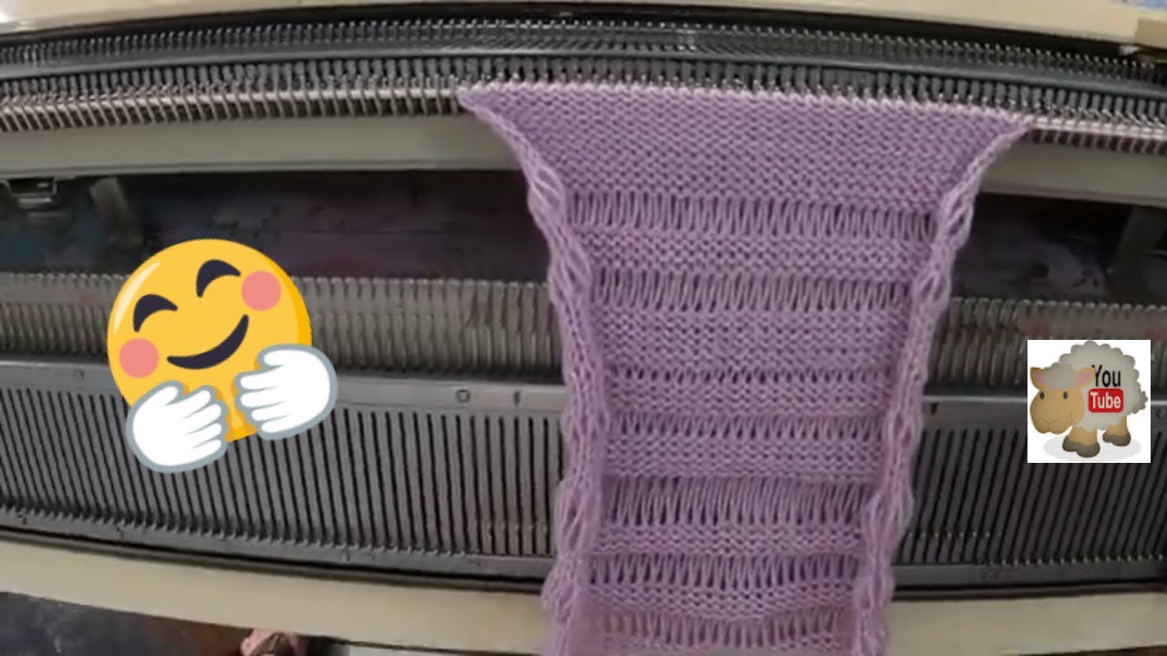 pontos espichados como fazer em tricô à máquina