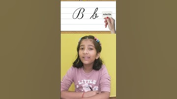 How to Write Letter B  in Cursive Handwriting ? #Shorts #poeticsoulbynimisha#viraltag#newreel#viral