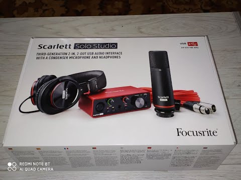 Focusrite Scarlett Solo Studio | Распаковка | Unboxing