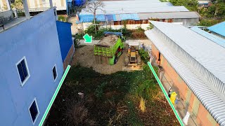 Dozer D20 & Truck 5T remove Dirty place to become land With length 10m X 20m