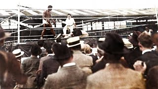 Brutal KO! Battling Siki vs Marcel Nilles 2 (8.7.1923) Highlights in Color